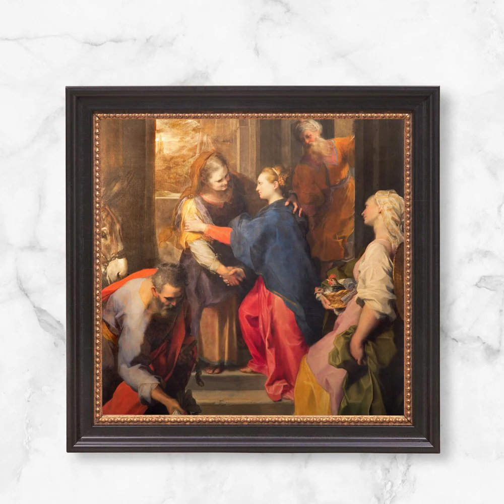 Barocci's Visitation Framed Canvas - Sacred Mini Collection - Image 10