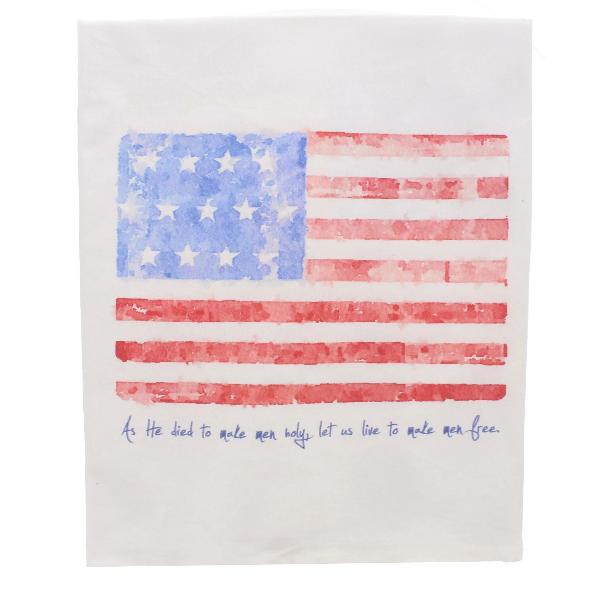 Battle Hymn American Flag Flour Sack Dish Towel - Image 2