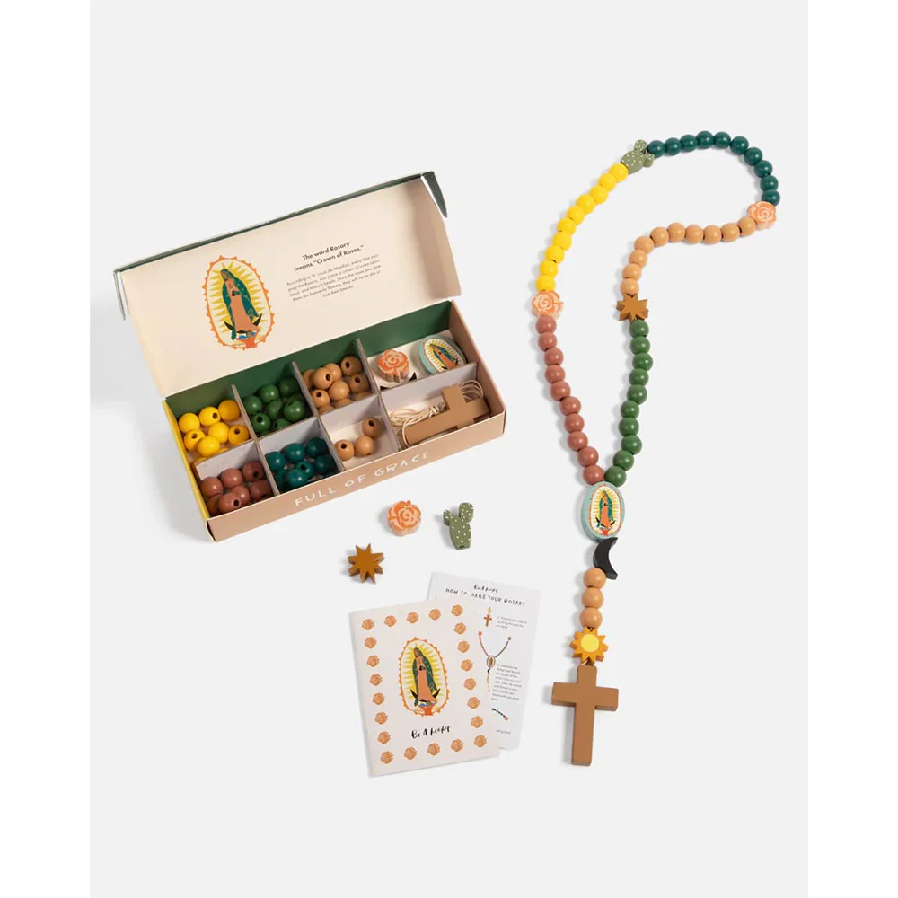 Be A Heart Our Lady of Guadalupe DIY Wooden Rosary Kit