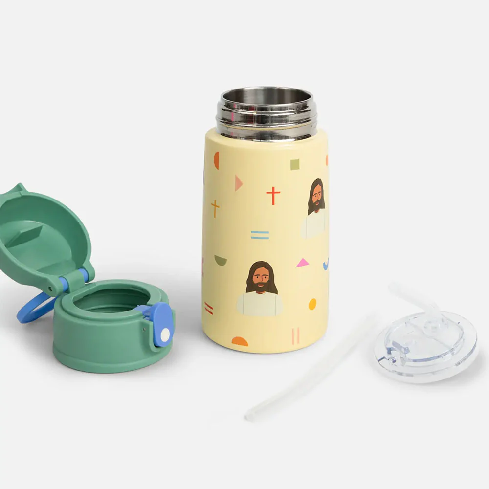 Be A Heart Stainless Steel Catholic Kid's Water Bottle - Image 3
