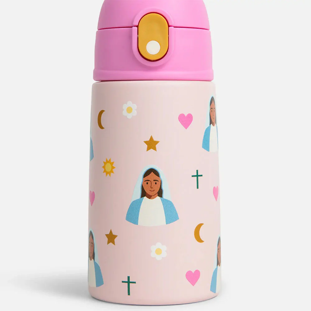 Be A Heart Stainless Steel Catholic Kid's Water Bottle - Image 5