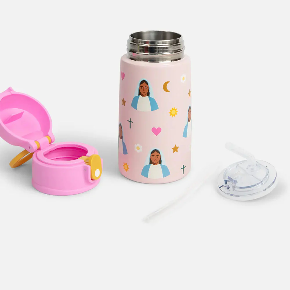 Be A Heart Stainless Steel Catholic Kid's Water Bottle - Image 7