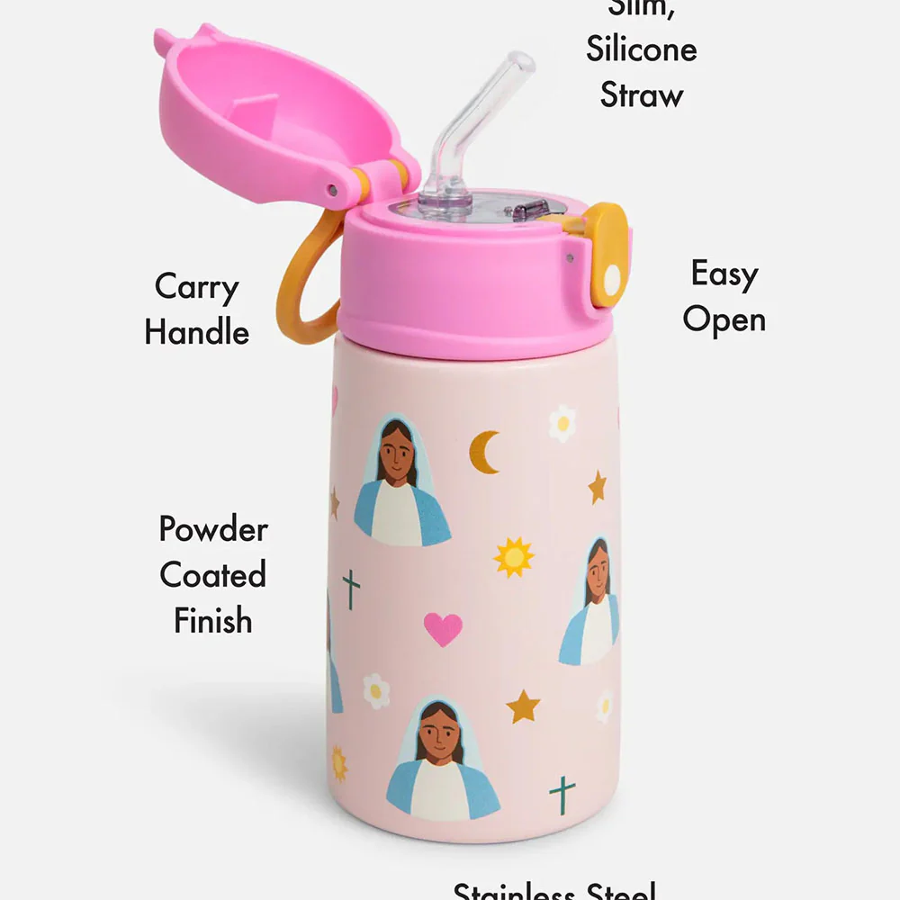 Be A Heart Stainless Steel Catholic Kid's Water Bottle - Image 8