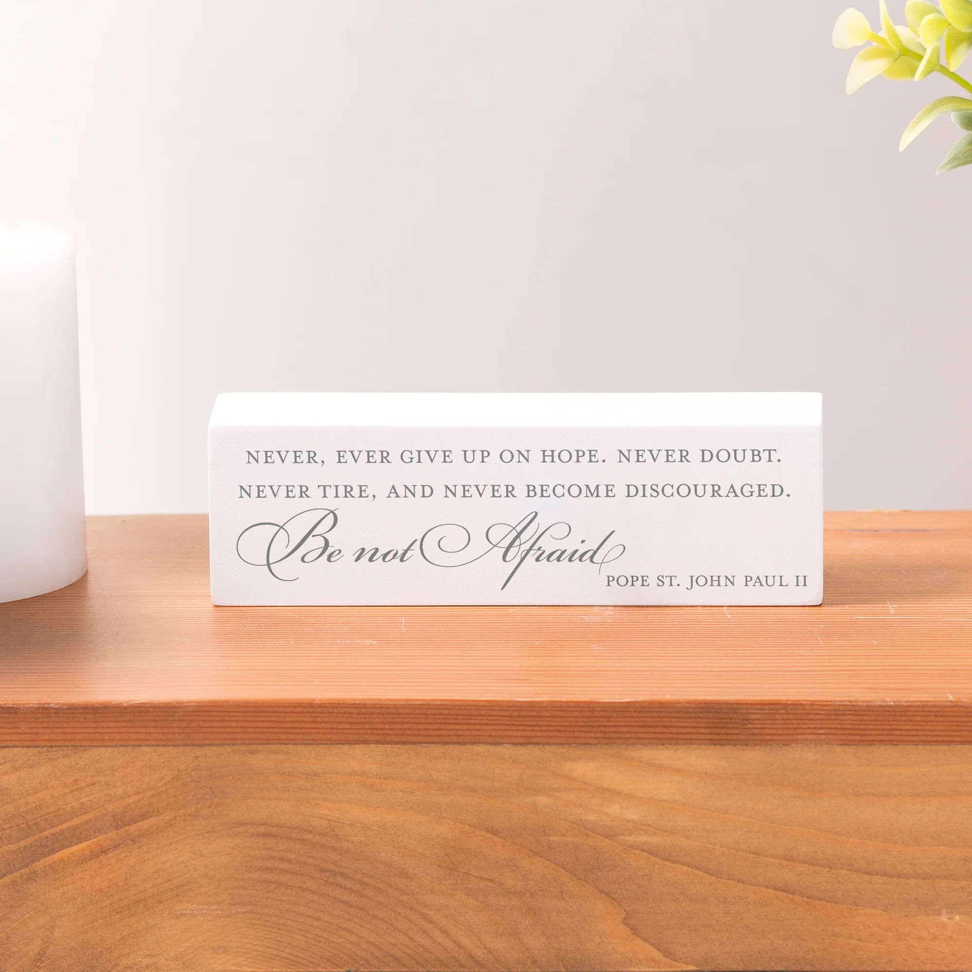 Be Not Afraid Pope John Paul II Quote Block