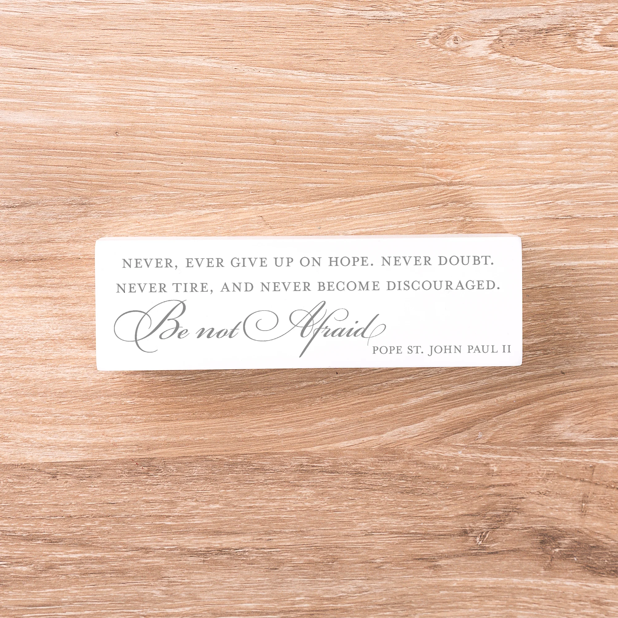 Be Not Afraid Pope John Paul II Quote Block - Image 2