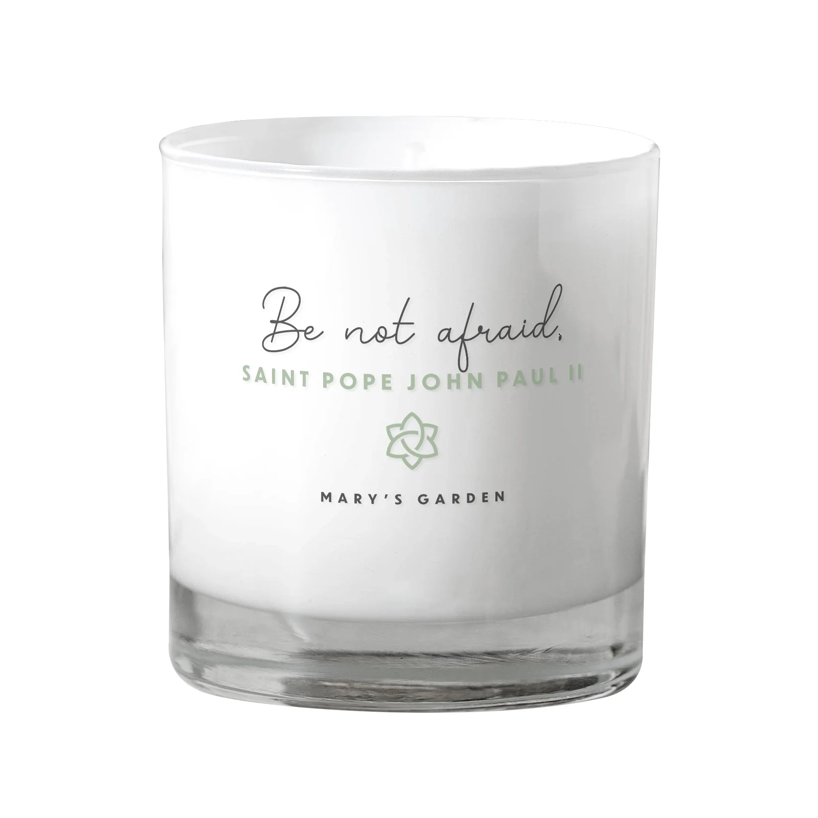 Be Not Afraid White Candle - Image 2