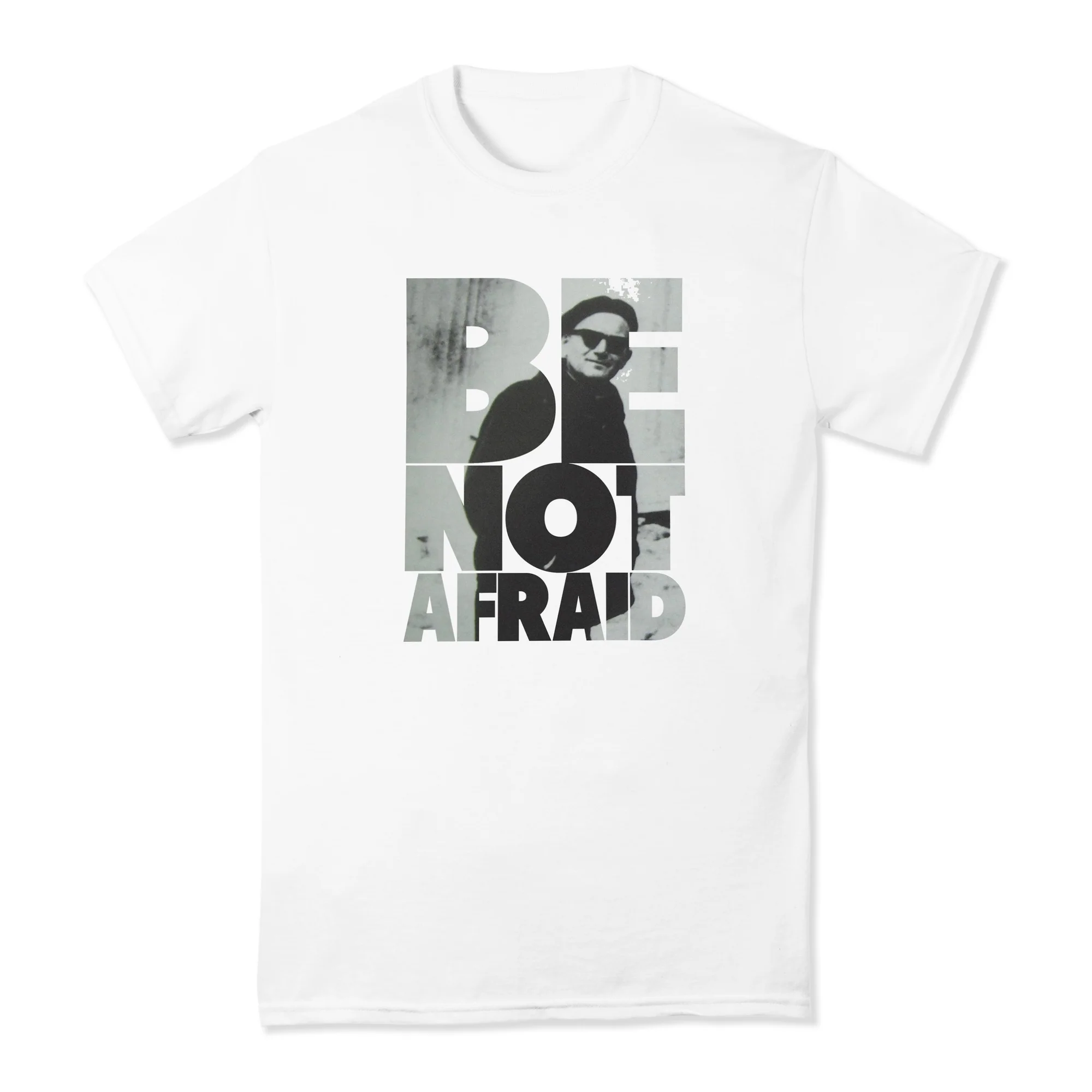 Be Not Afraid White Short Sleeve T-Shirt - Image 2