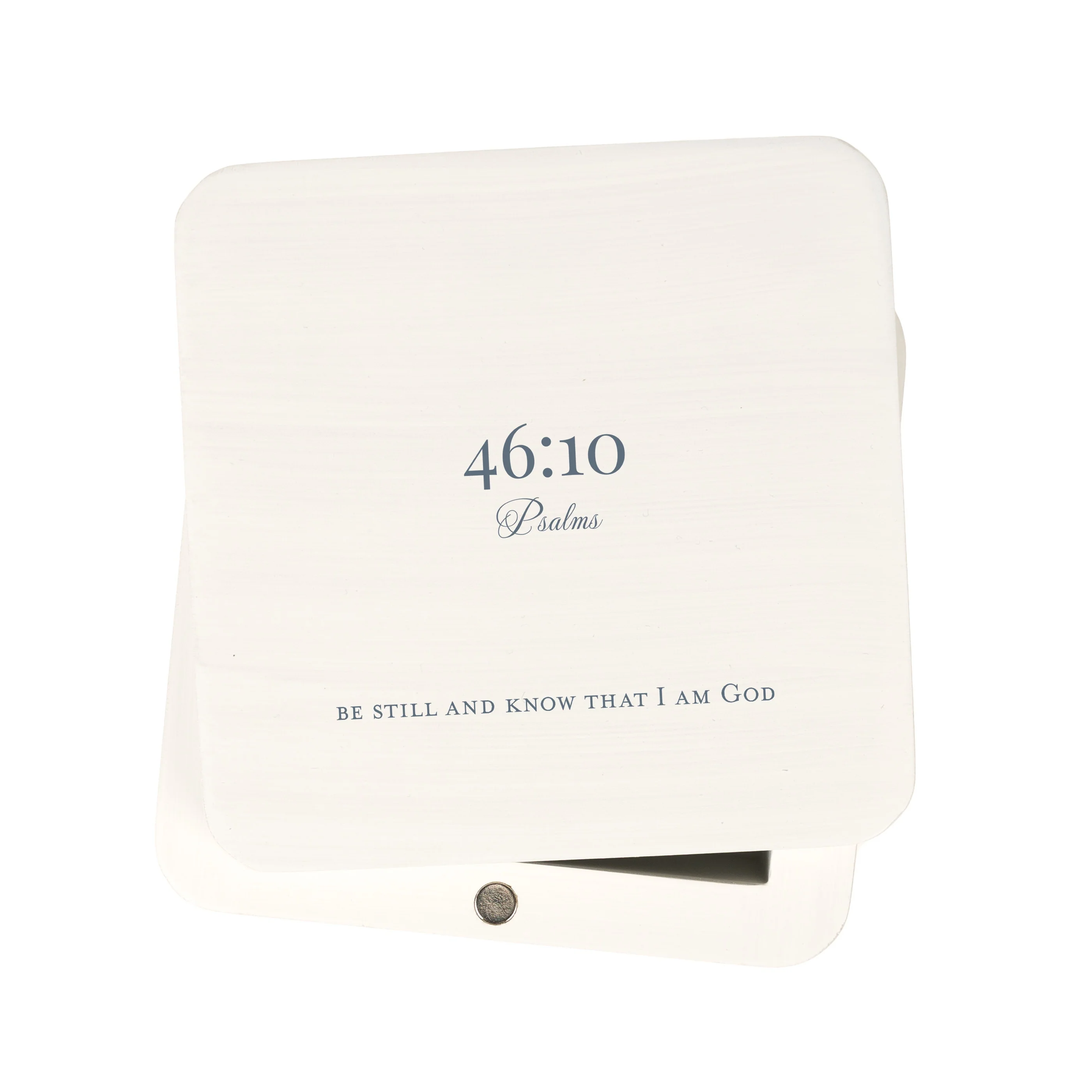 Be Still & Know That I Am God White Keepsake Box - Image 3
