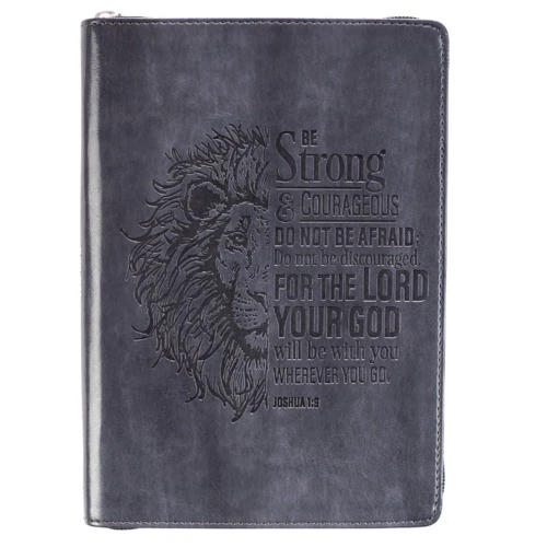 Be Strong Joshua 1:9 Lion Journal