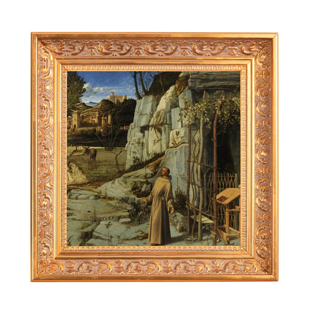 Bellini's St. Francis in the Desert Framed Canvas - Sacred Mini Collection - Image 3