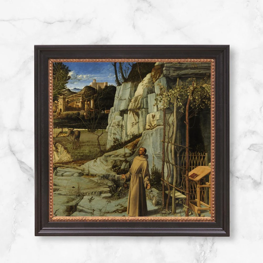 Bellini's St. Francis in the Desert Framed Canvas - Sacred Mini Collection - Image 6
