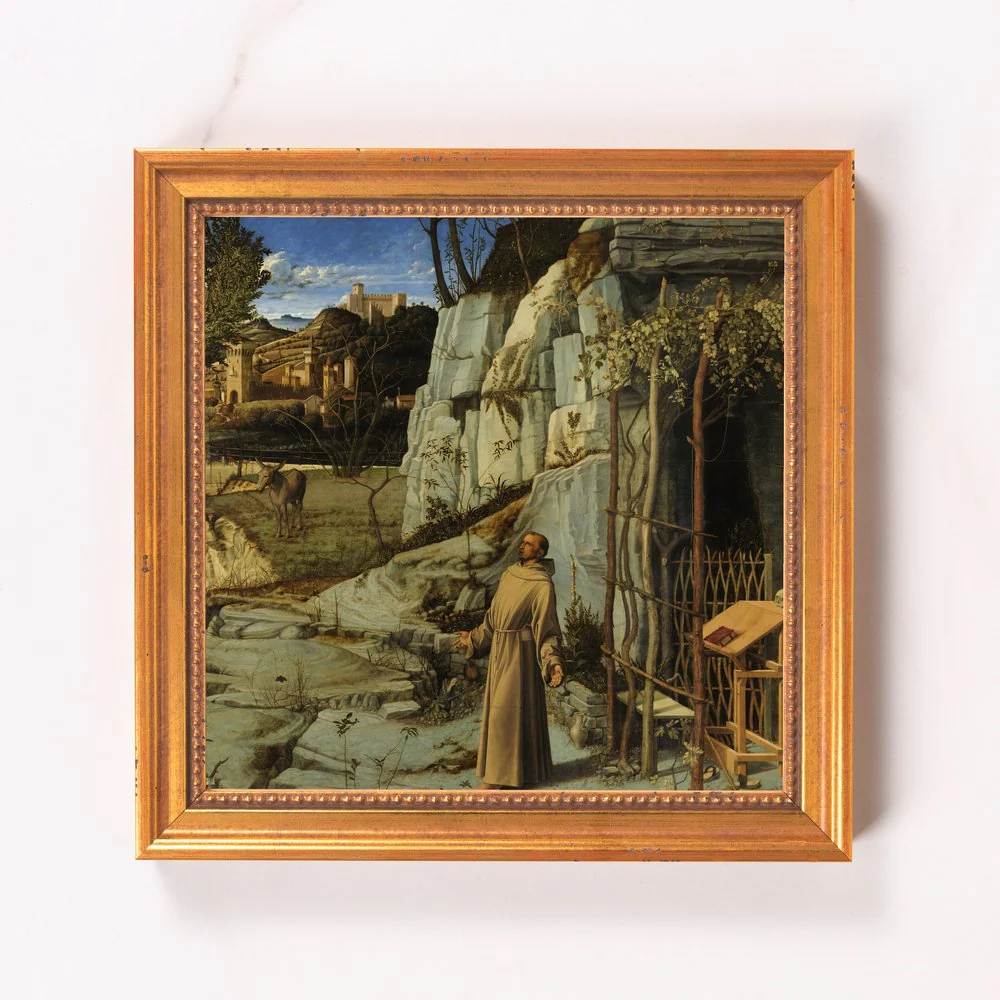 Bellini's St. Francis in the Desert Framed Canvas - Sacred Mini Collection - Image 9
