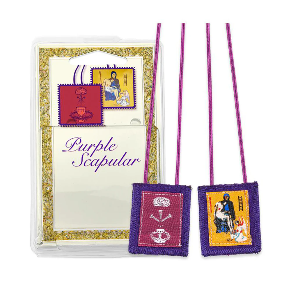 Benediction & Protection Purple Wool Scapular