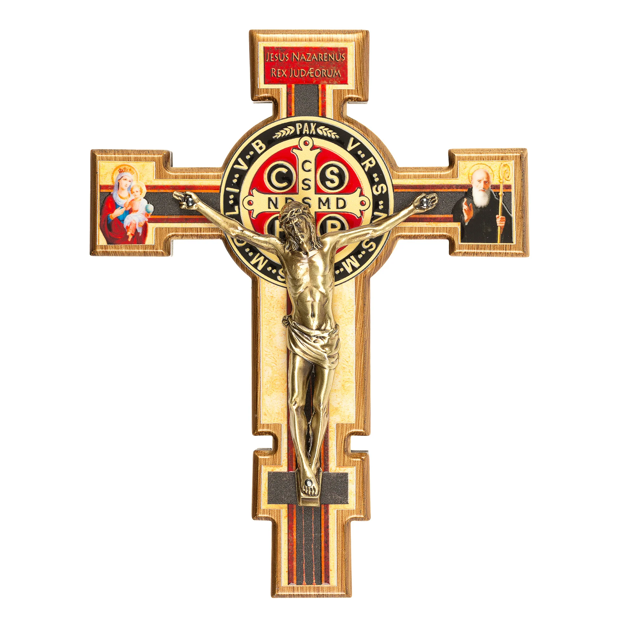 Birch Wood St. Benedict Crucifix - Multiple Sizes - Image 2