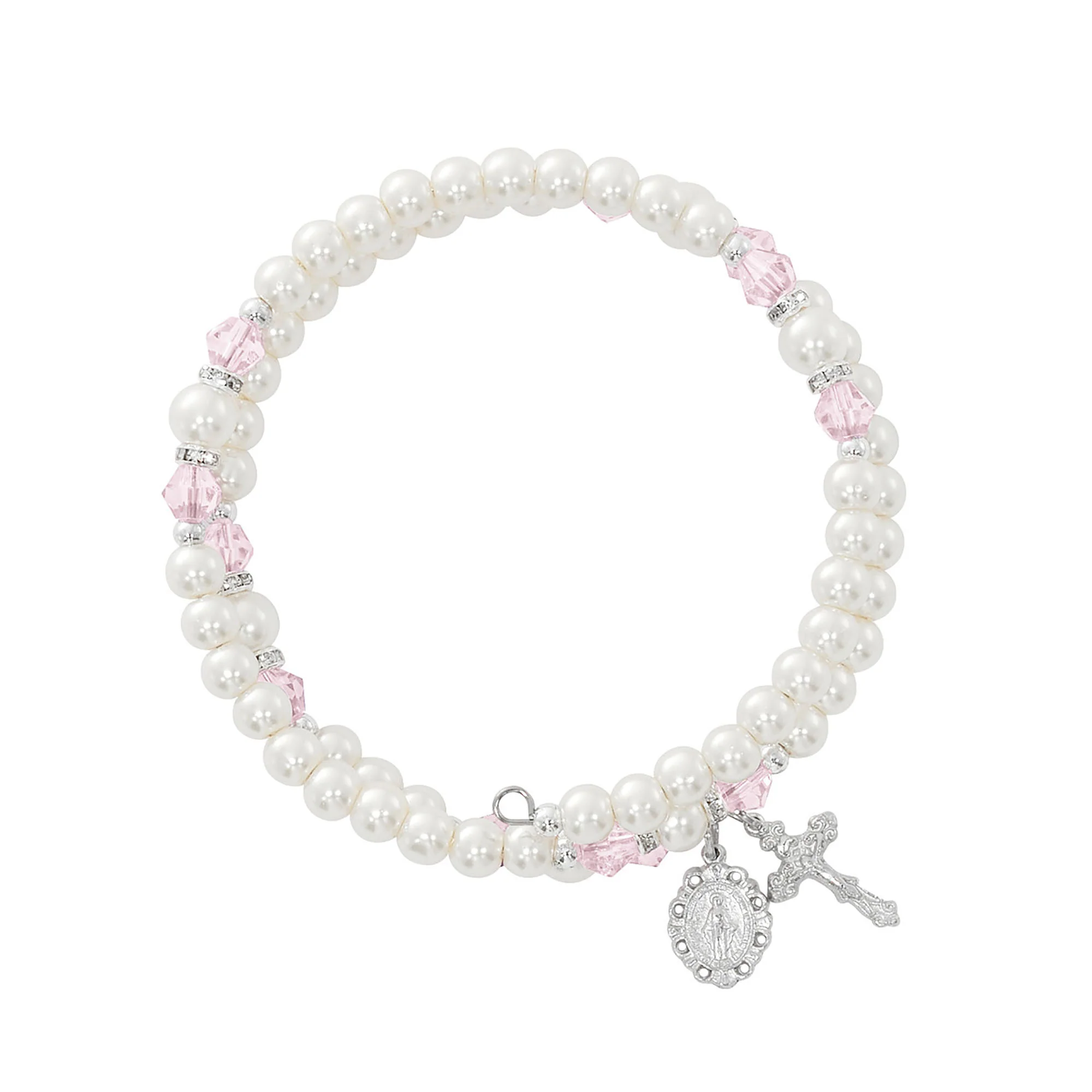 Birthstone & Pearl Rosary Wrap Bracelet - Multiple Birthstones - Image 4
