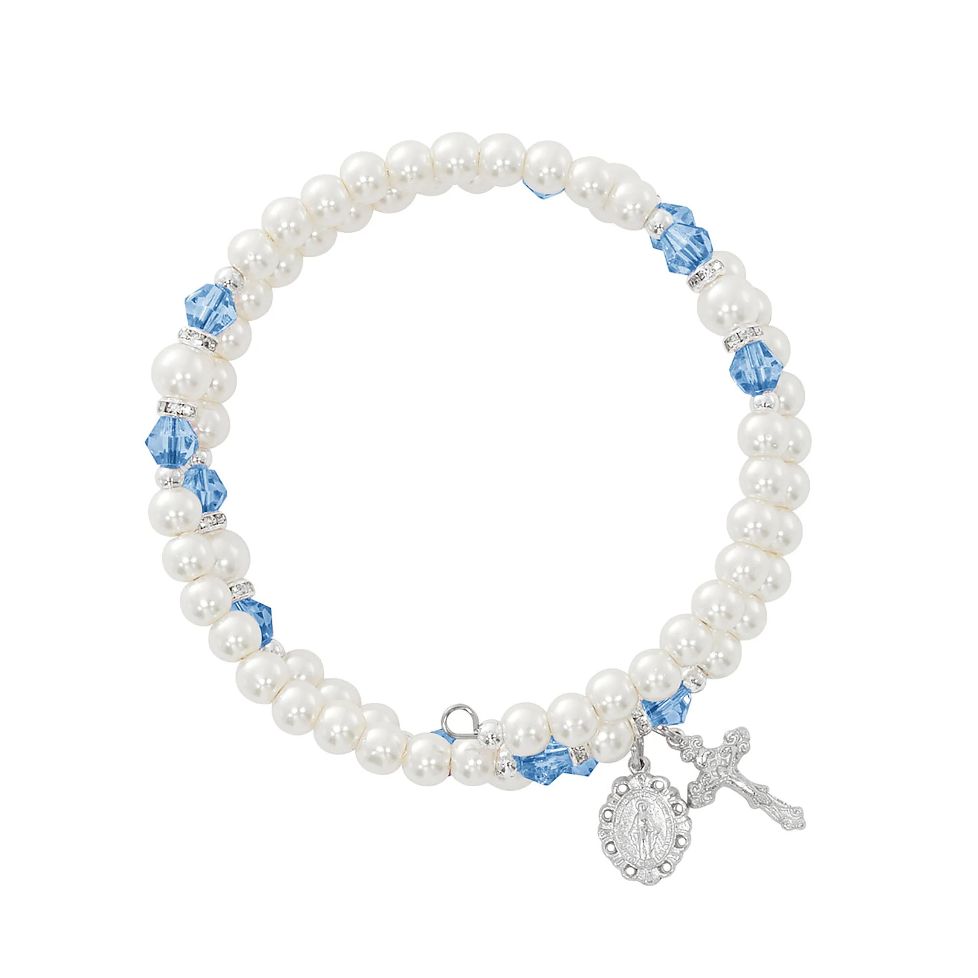 Birthstone & Pearl Rosary Wrap Bracelet - Multiple Birthstones - Image 6