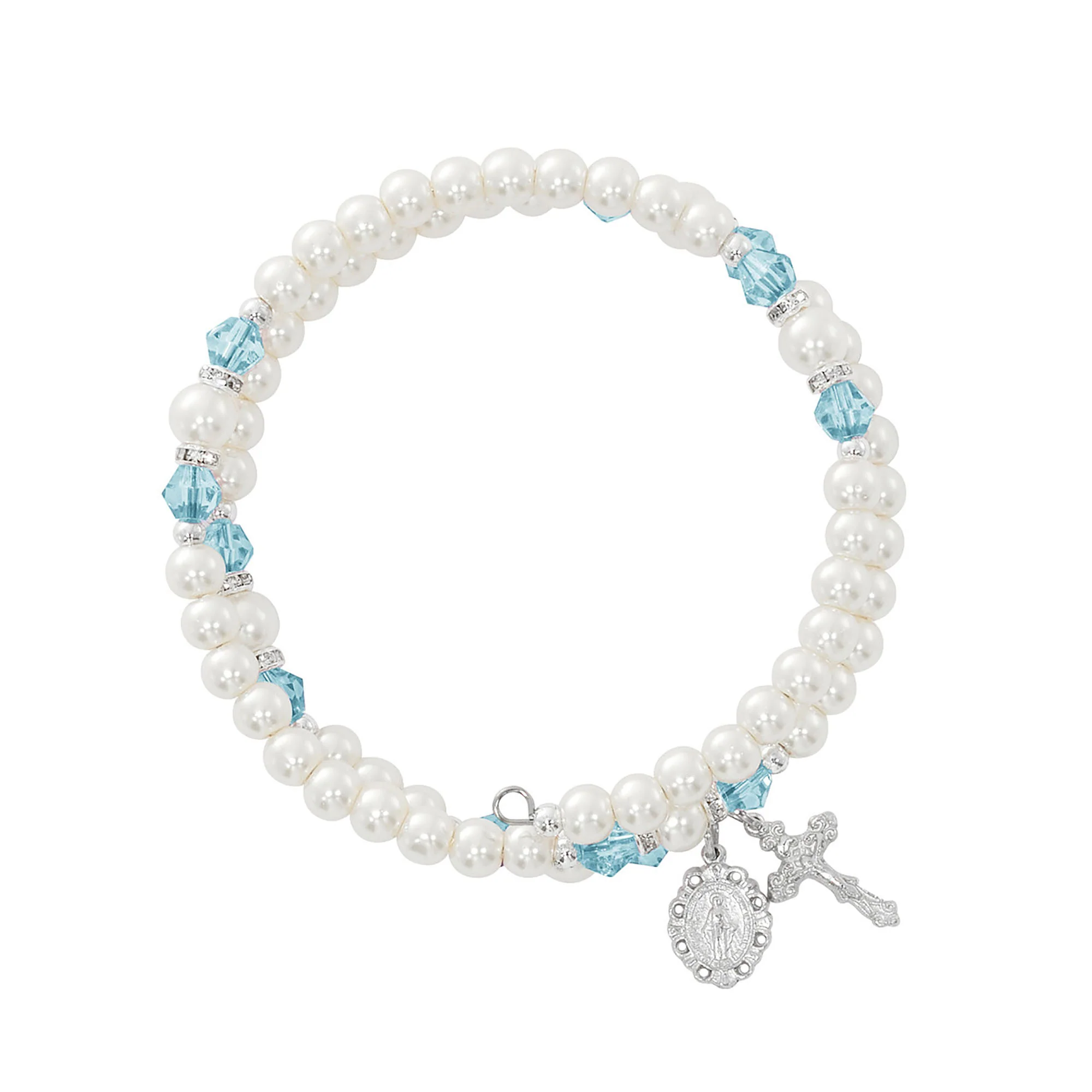 Birthstone & Pearl Rosary Wrap Bracelet - Multiple Birthstones - Image 7