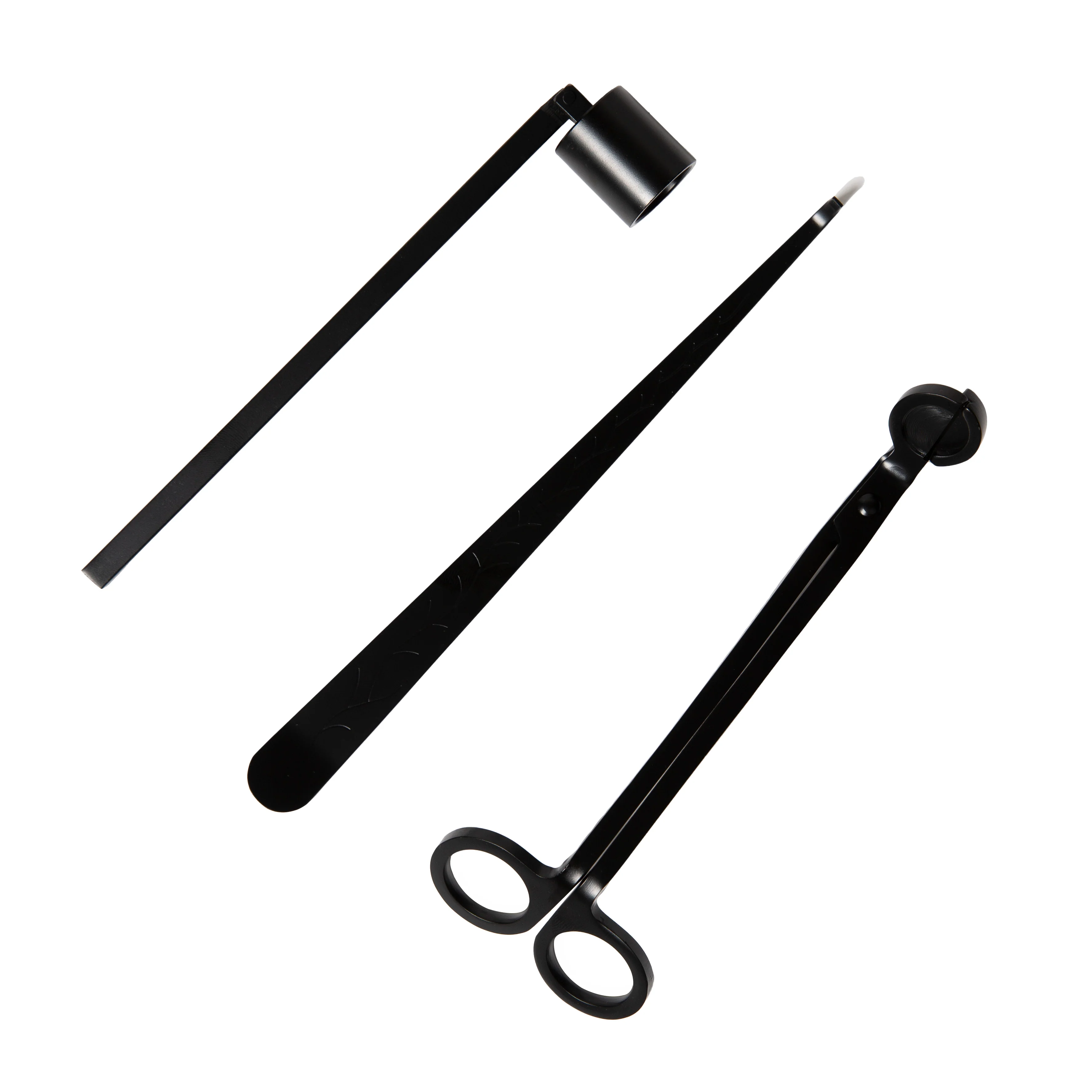Black 3 Piece Candle Accessory Set - Image 2