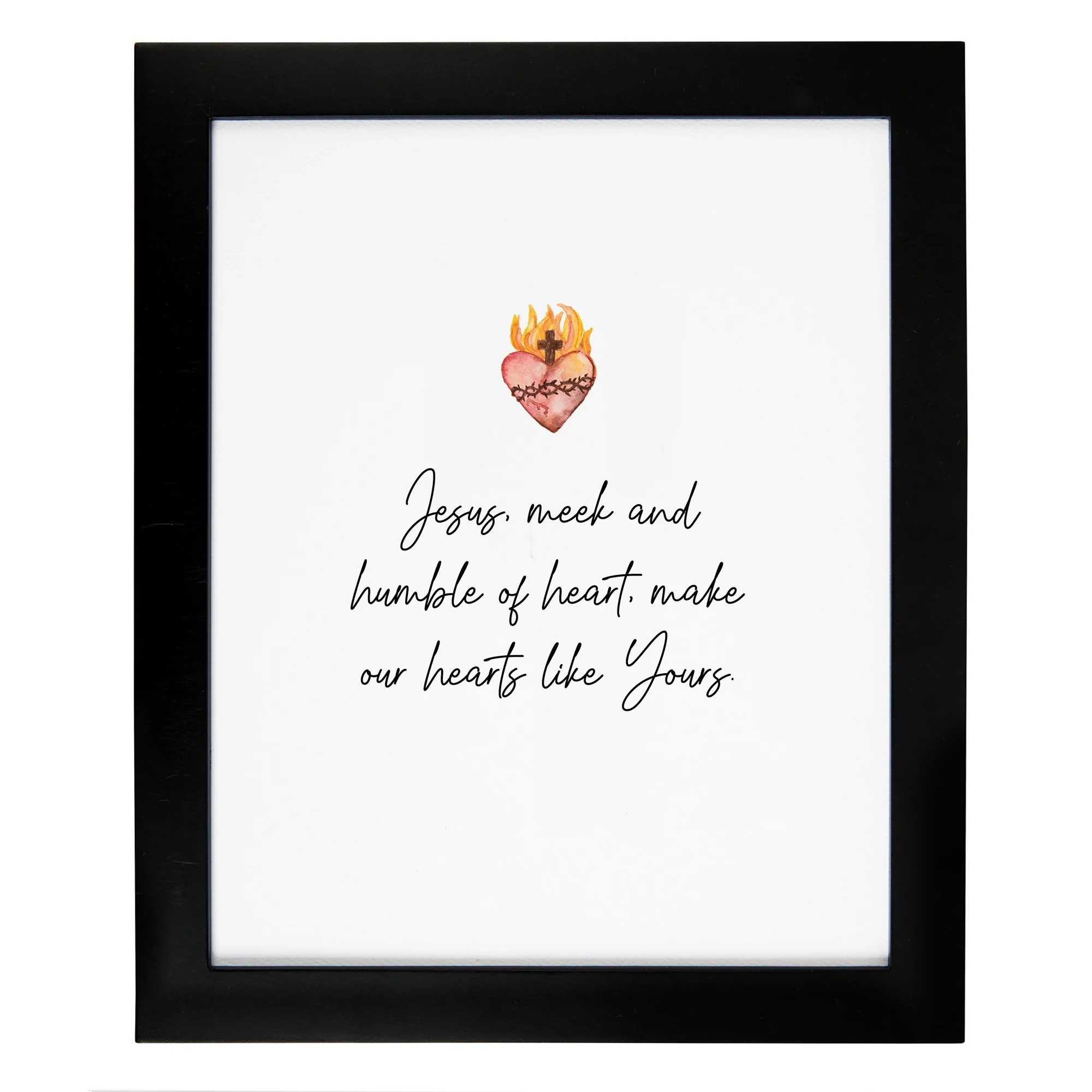 Black Framed SHJ Prayer - 8x10"