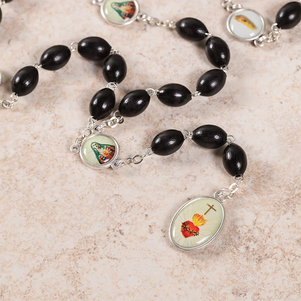 Black Glass Chaplet of the Five Wounds - Image 2