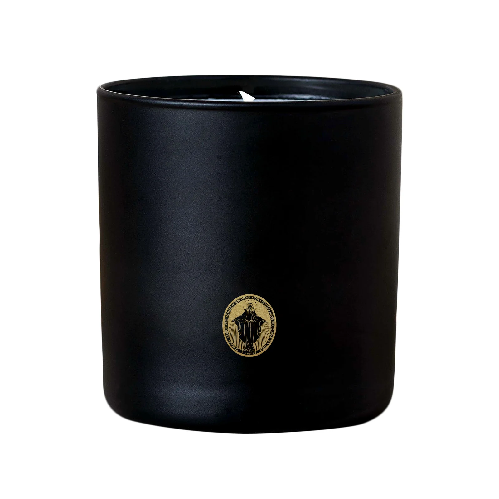 Black & Gold Miraculous Medal Candle - Image 4