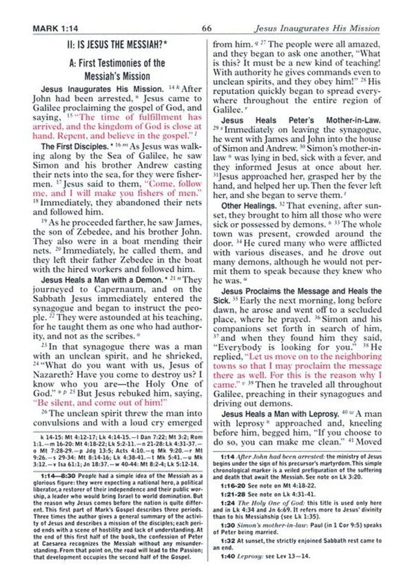 Black Large Font New Catholic Bible - Leatherette - Image 4