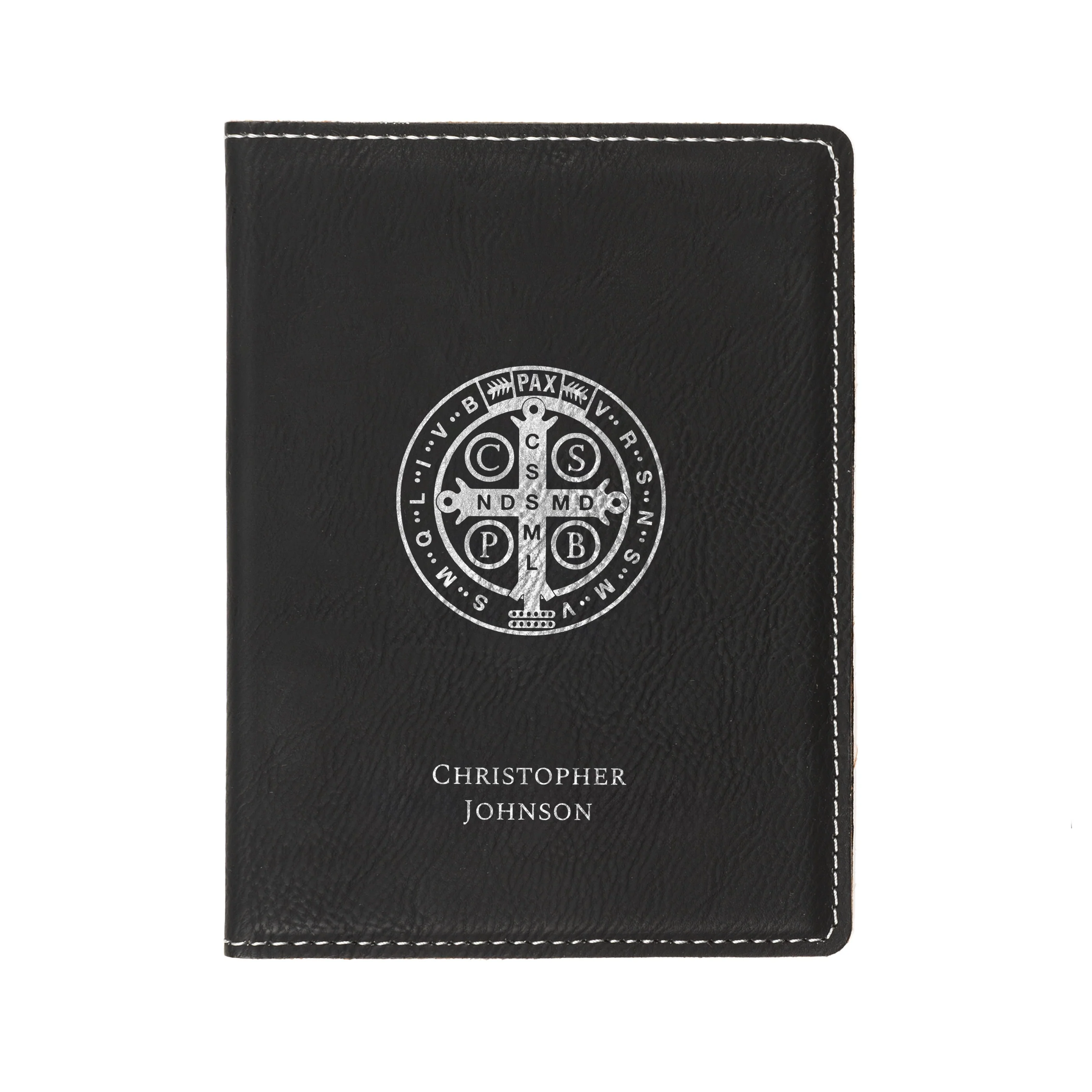 Black St. Benedict Passport Cover - Image 2
