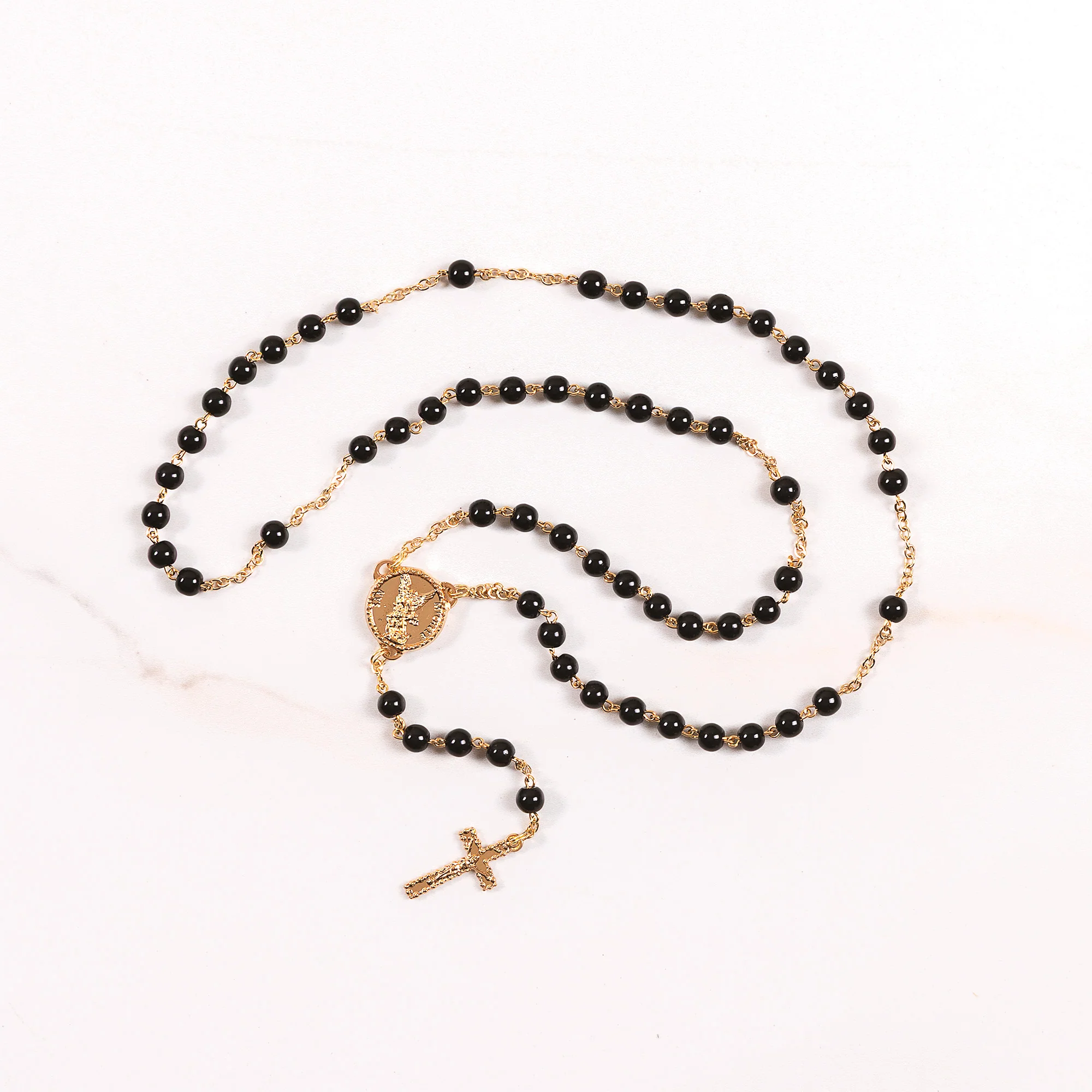 Black St. Michael Rosary - Image 2