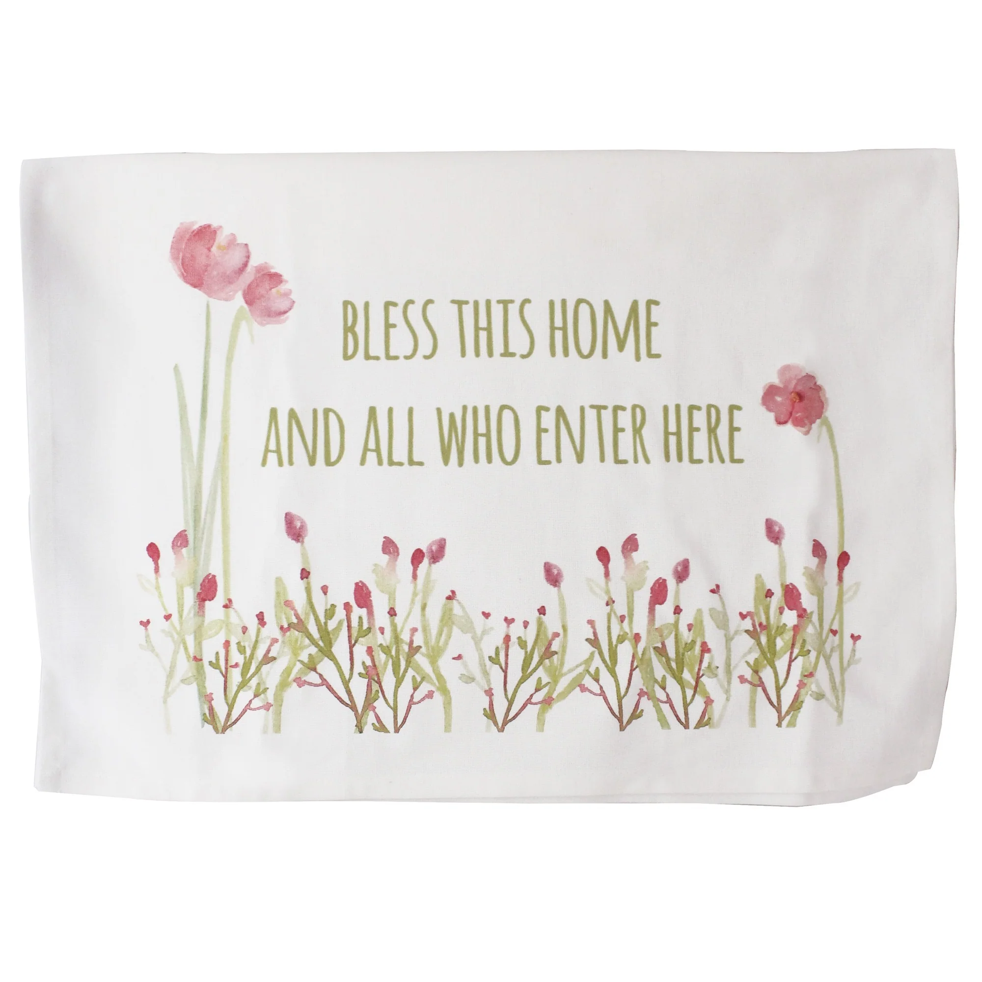 Bless This Home Watercolor Dish Towel - Image 2