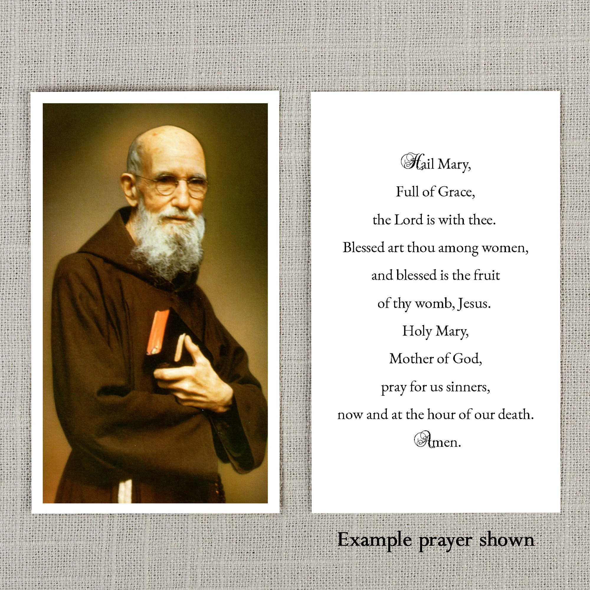 Blessed Solanus Casey Personalized Prayer Card