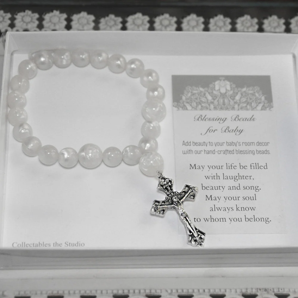 Blessing Beads with Crucifix for Baby