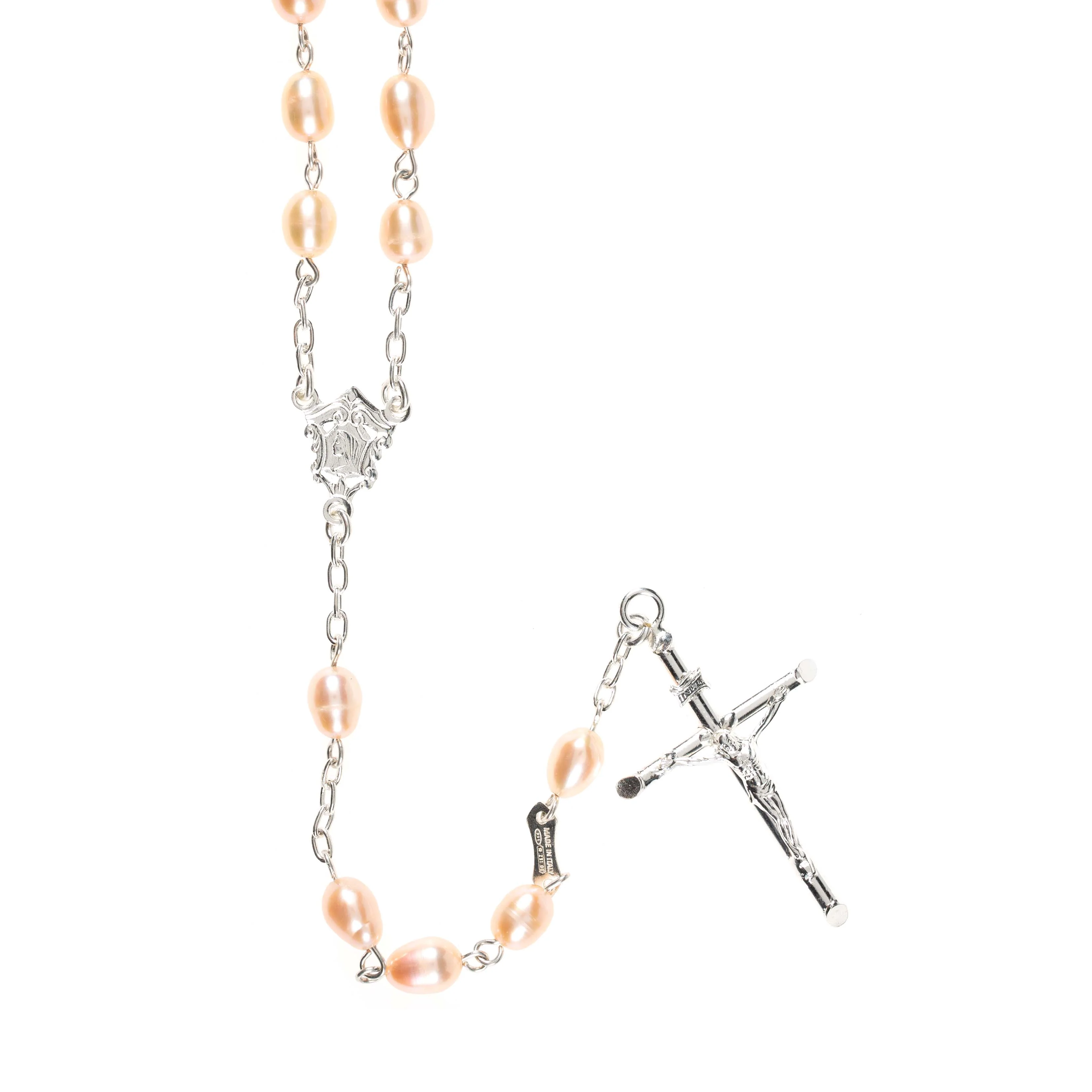 Blush Pearl Rosary - Image 2