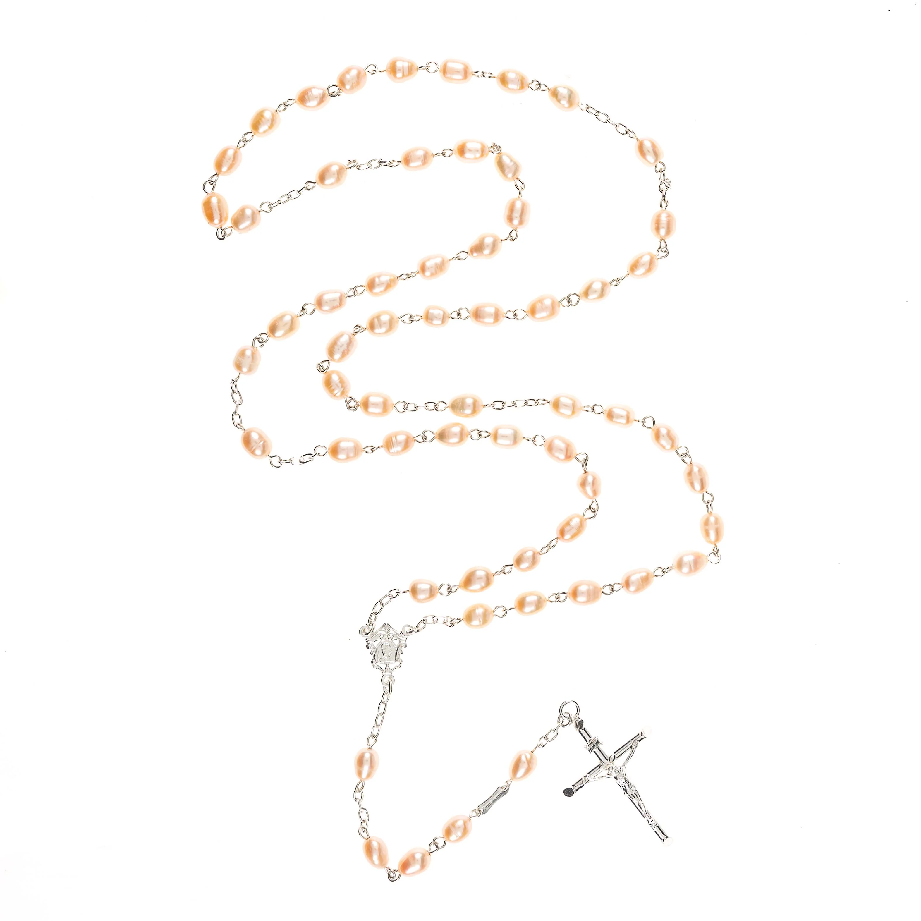 Blush Pearl Rosary - Image 3