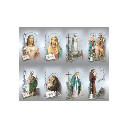 Laminated Bonella Personalized Prayer Card - Assorted Subjects (Priced Per Card)