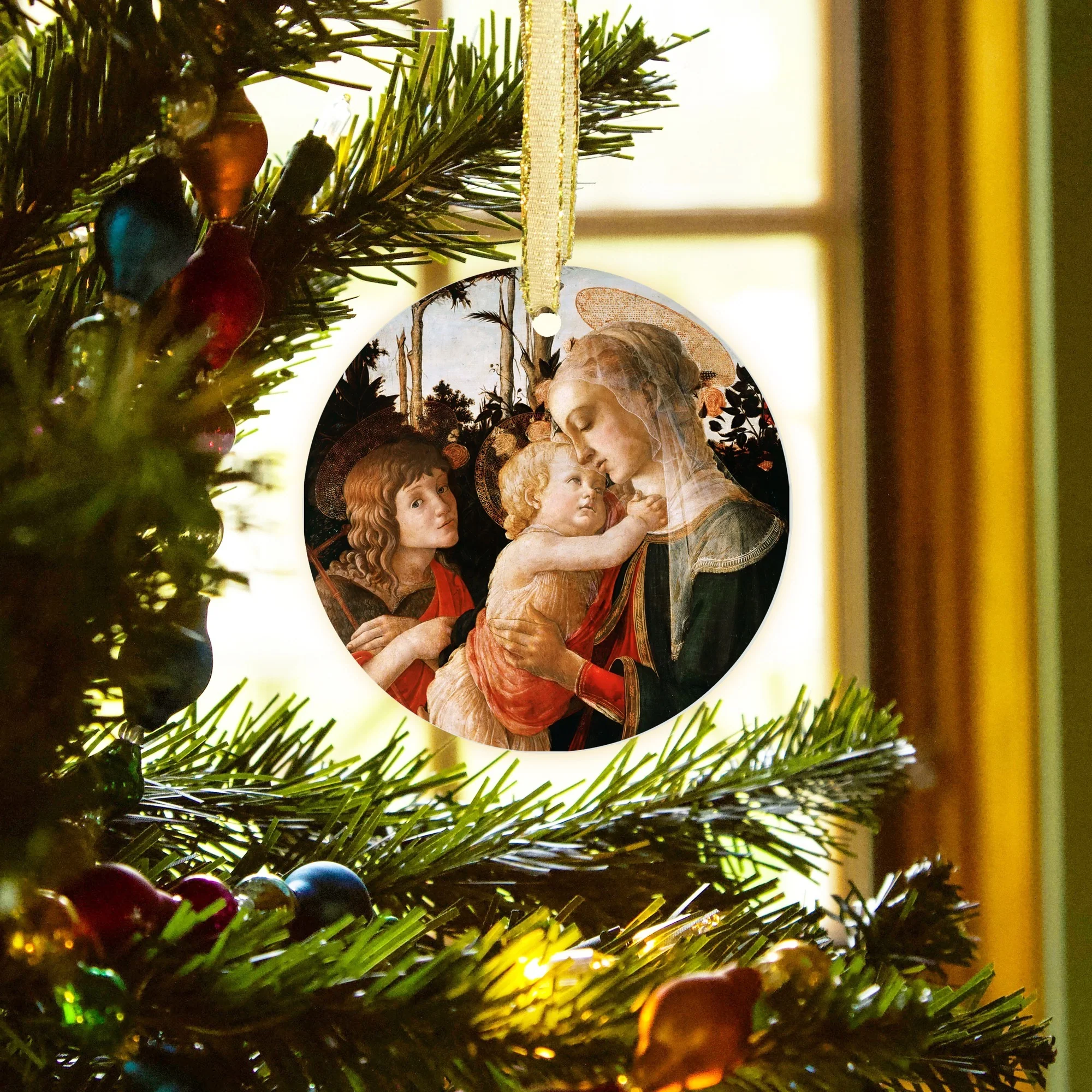 Botticelli Madonna and St. John Ornament