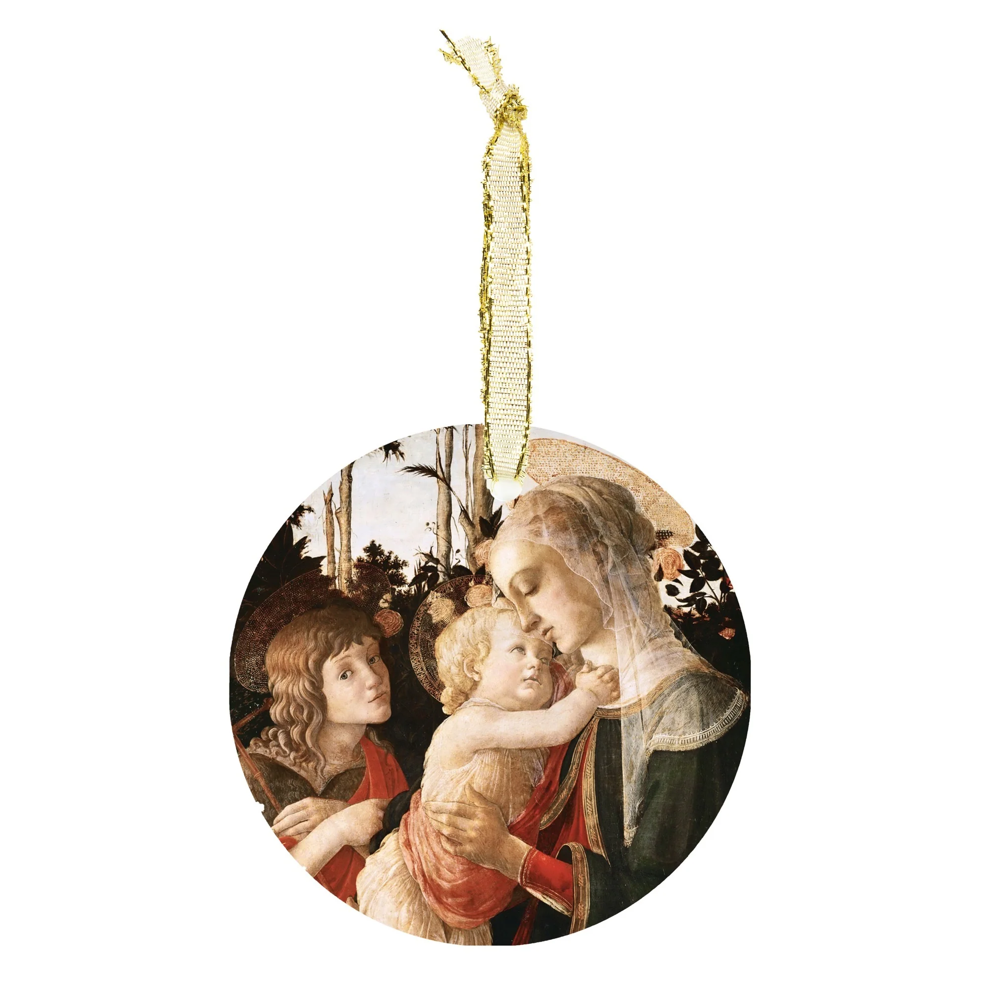 Botticelli Madonna and St. John Ornament - Image 2