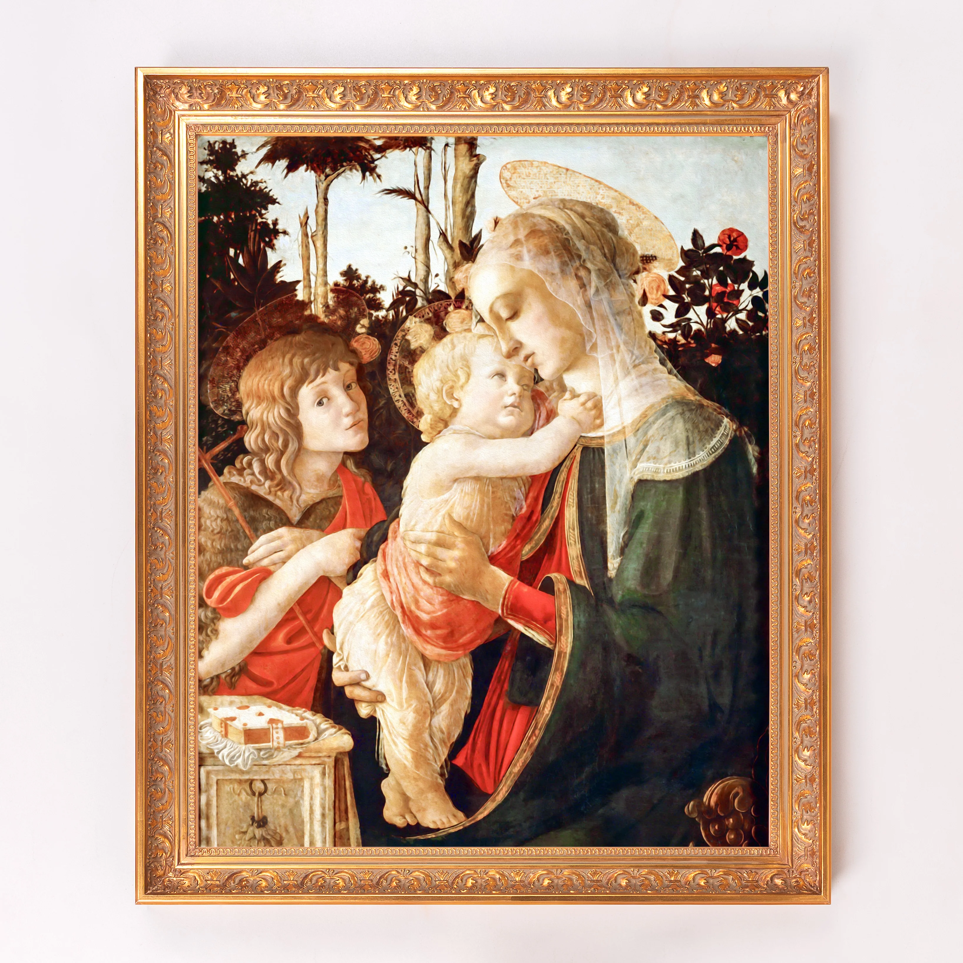 Botticelli Madonna Child Framed Canvas - Sacred Signature Collection - Image 2