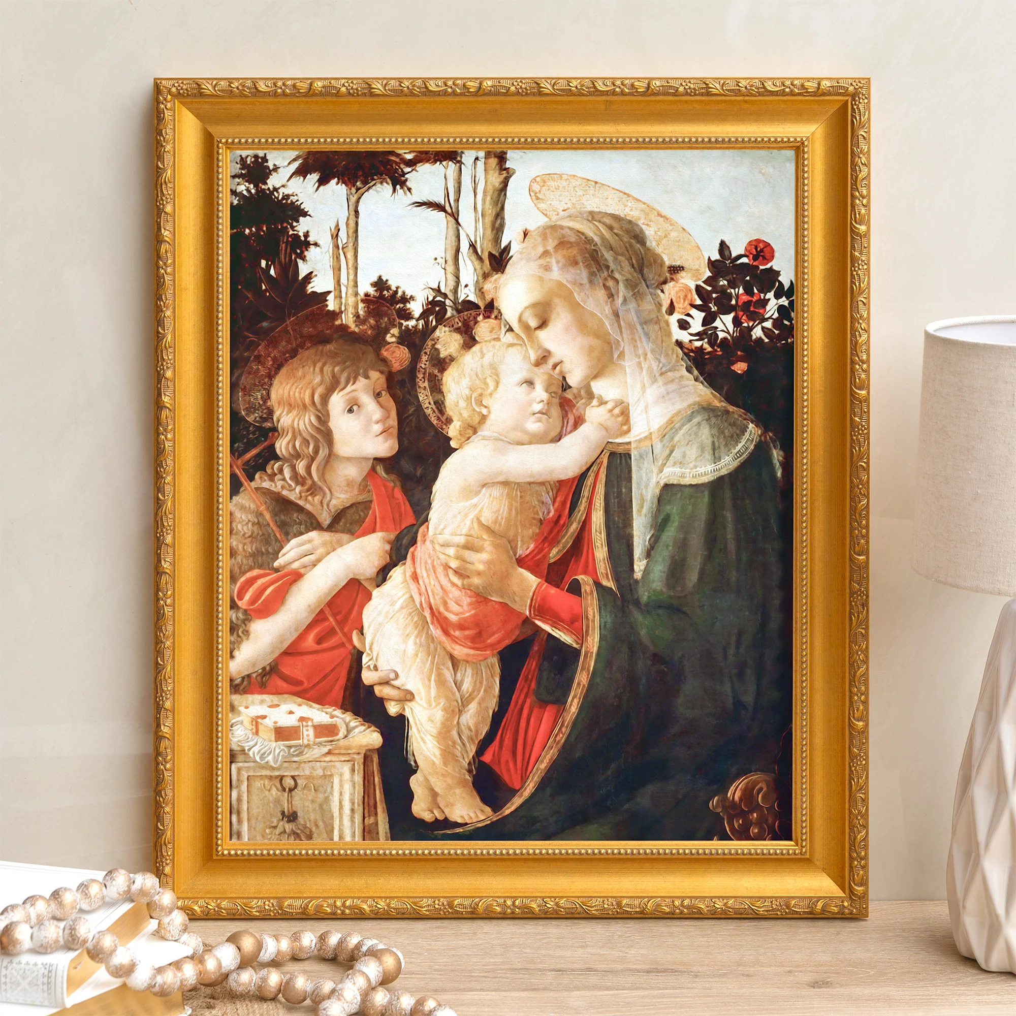 Botticelli Madonna Child Framed Canvas - Sacred Signature Collection - Image 6