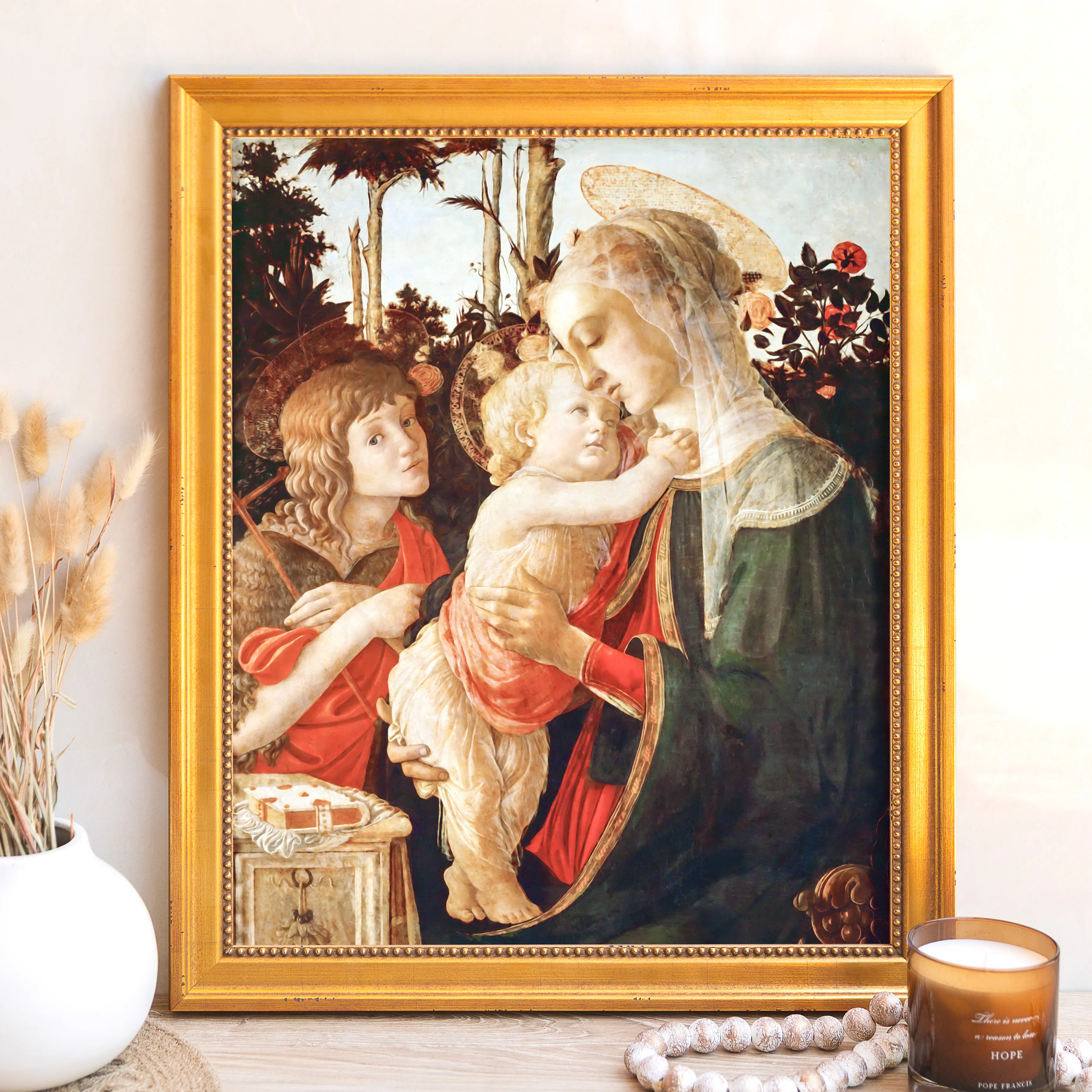 Botticelli Madonna Child Framed Canvas - Sacred Signature Collection - Image 9