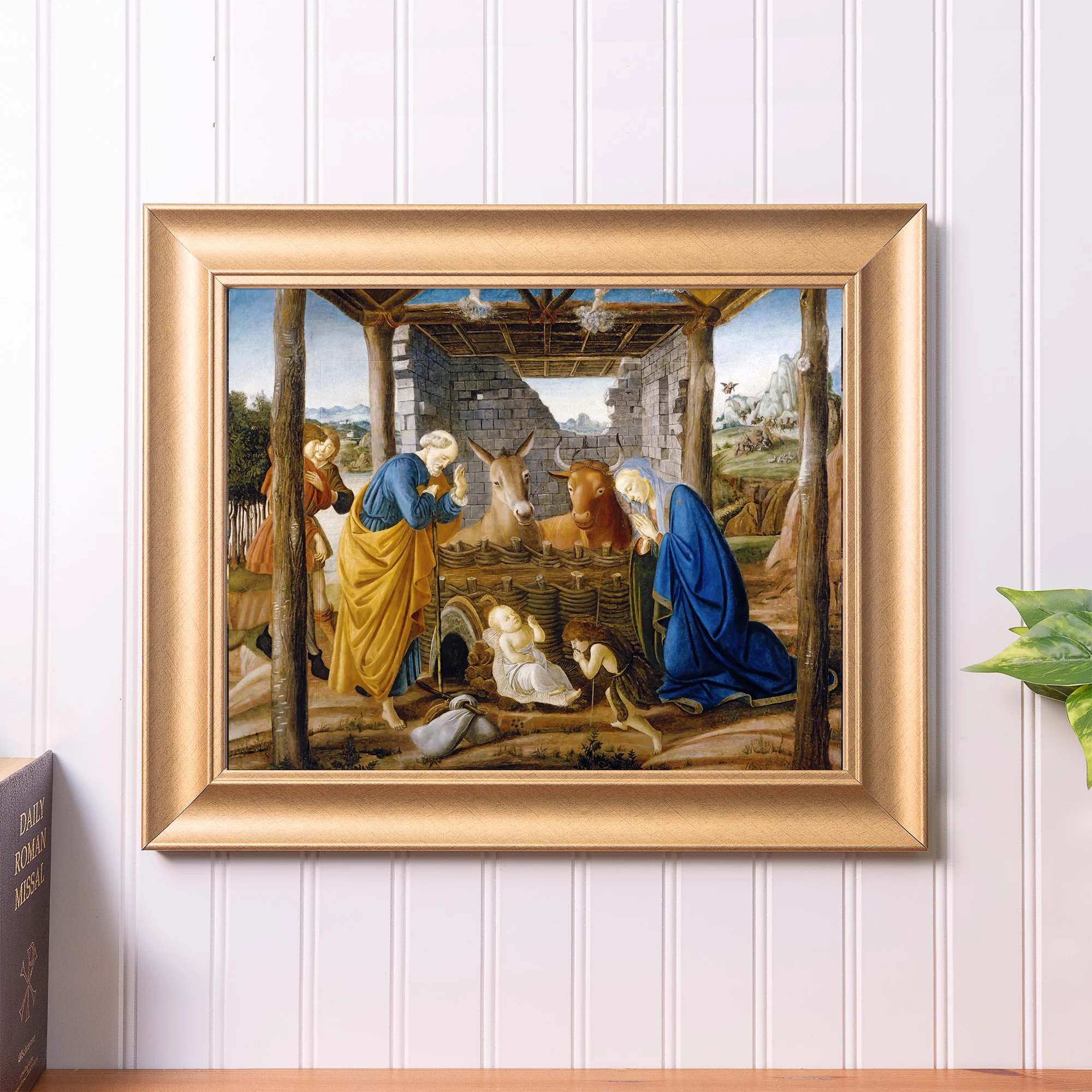 Botticelli Mystical Nativity Gold Framed Print - Multiple Sizes - Image 3