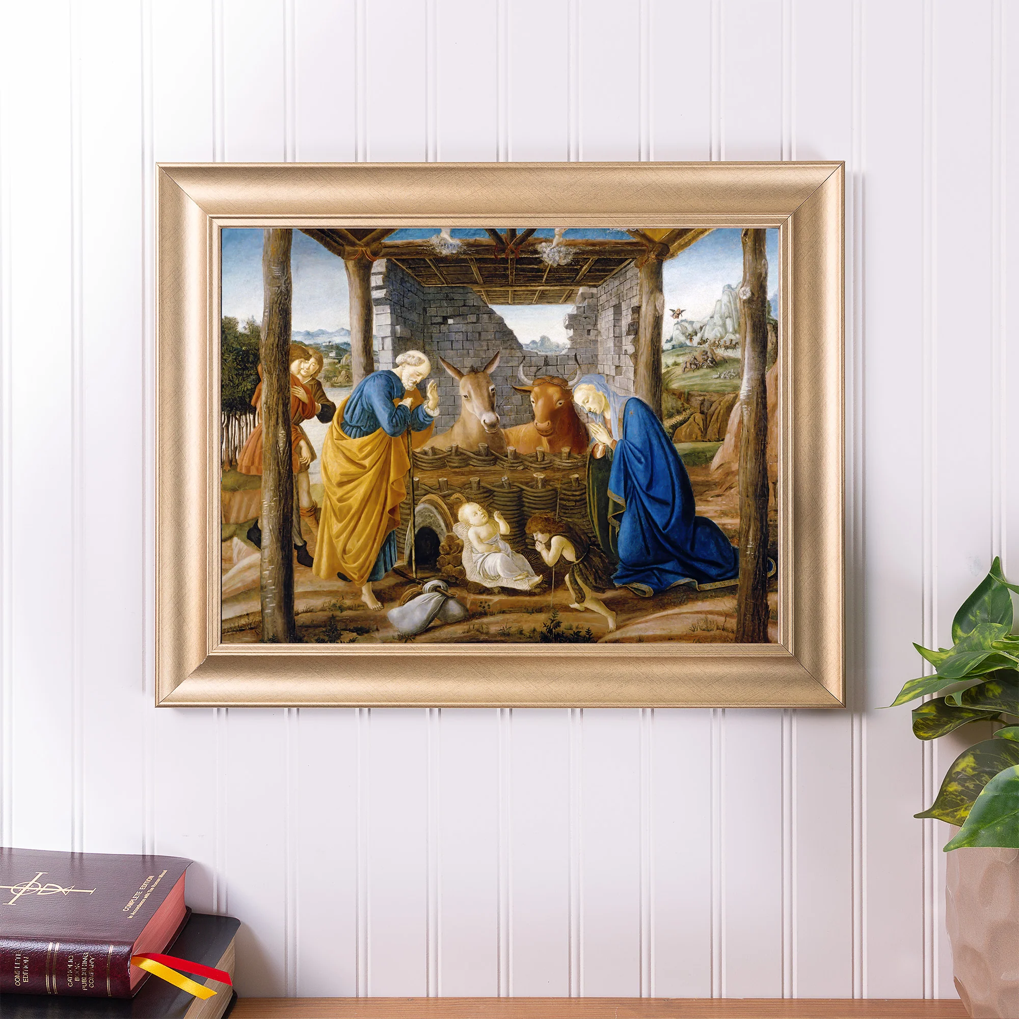 Botticelli Mystical Nativity Gold Framed Print - Multiple Sizes - Image 4
