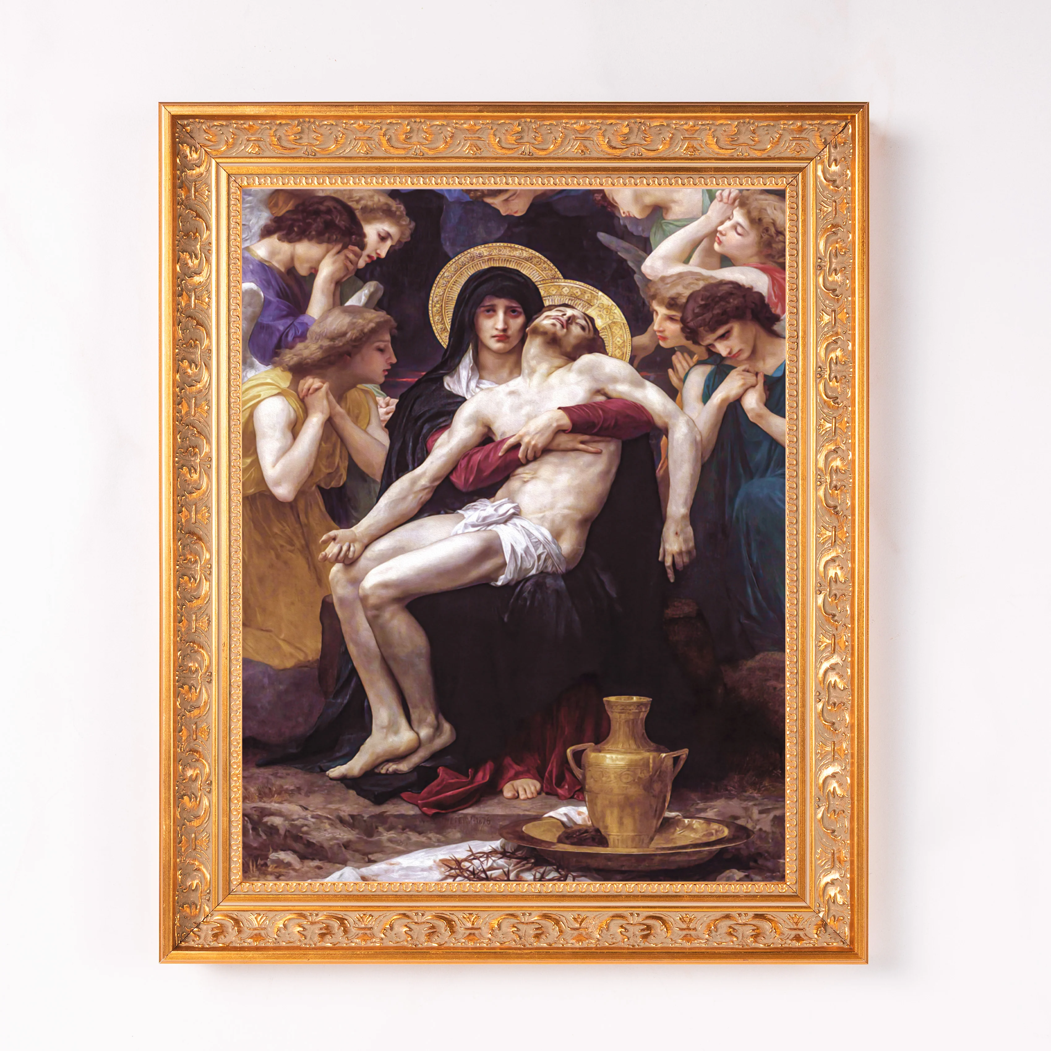 Bouguereau's Pieta Framed Canvas - Sacred Classics Collection - Image 4