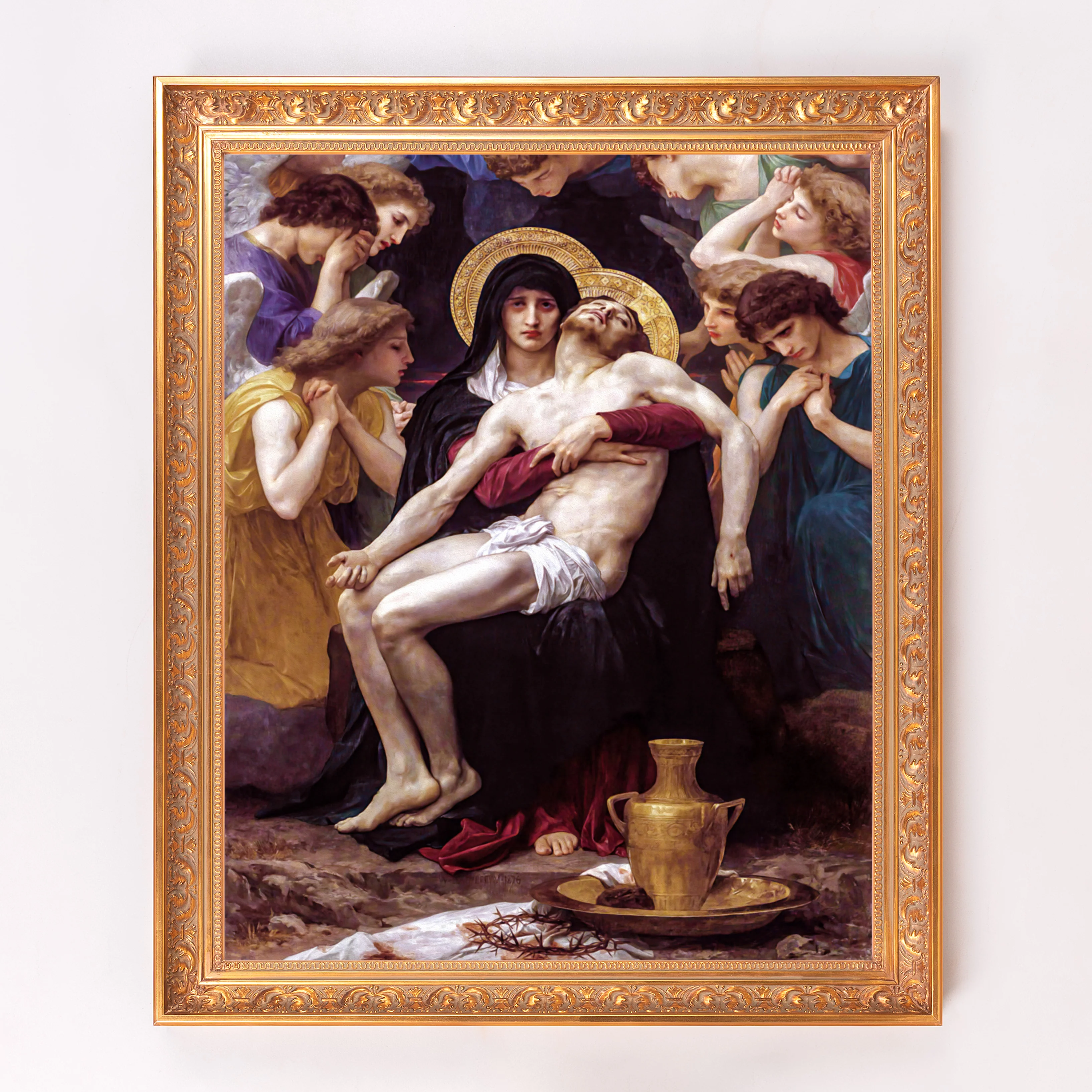 Bouguereau's Pieta Framed Canvas - Sacred Signature Collection - Image 5