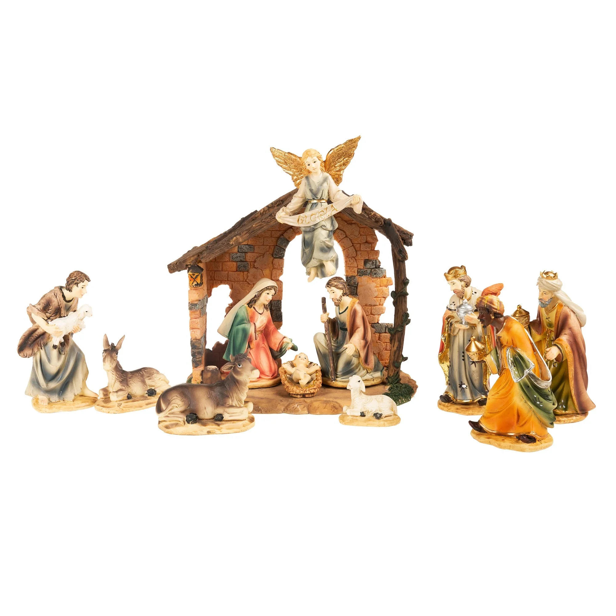 Brick Creche 12 Piece Nativity Set - Image 2