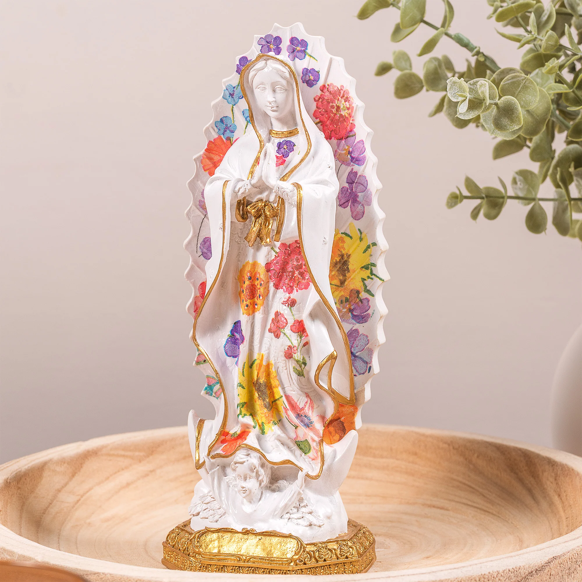Bright Garden Our Lady of Guadalupe Statue - 8" - Image 2