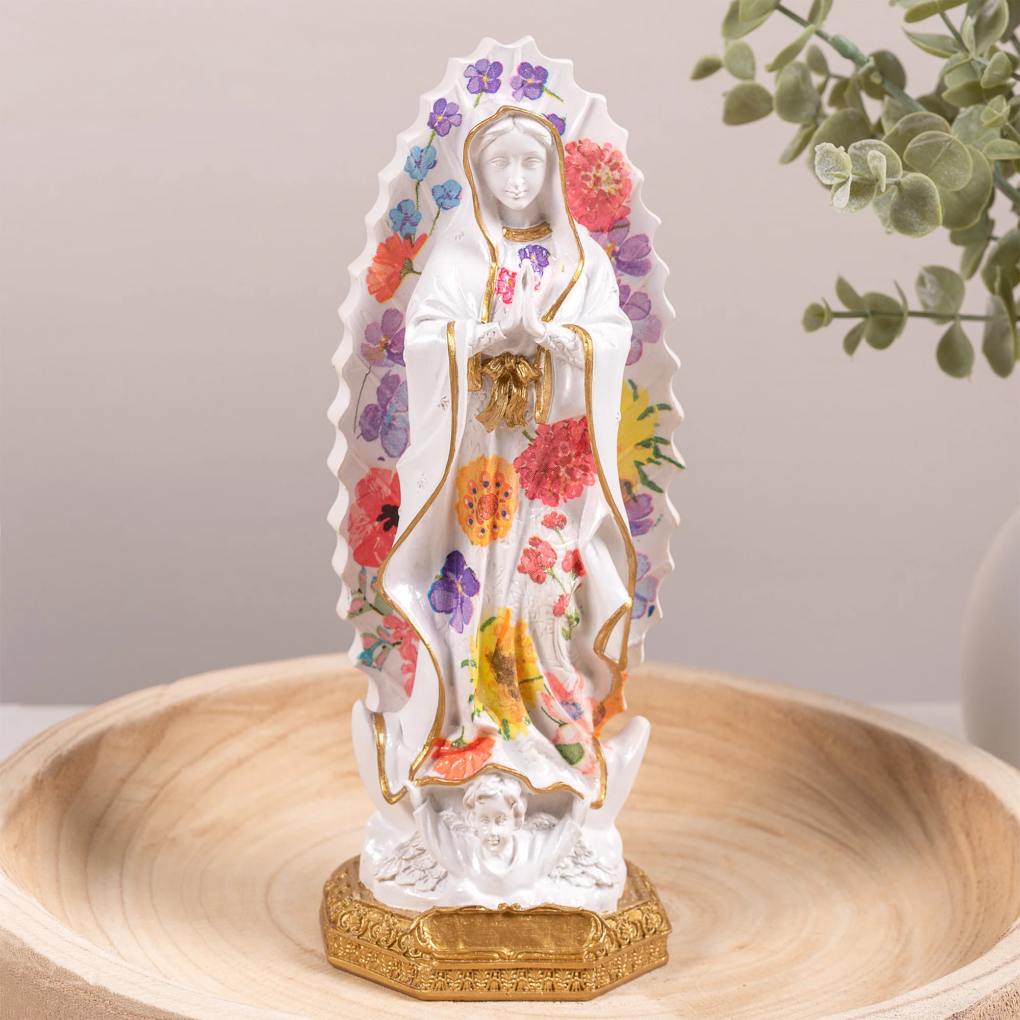 Bright Garden Our Lady of Guadalupe Statue - 8" - Image 4