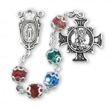 Brilliant Multicolor Swarovski St. Michael Chaplet - Image 2