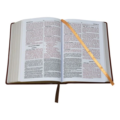 Brown Large Font New Catholic Bible - DuraLux - Image 2