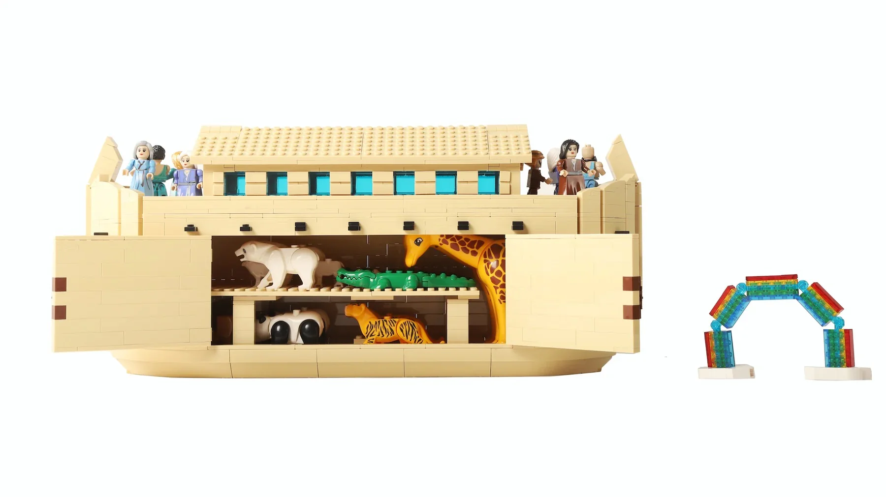 Building Bricks Noah's Ark Play Set for Kids - Image 6