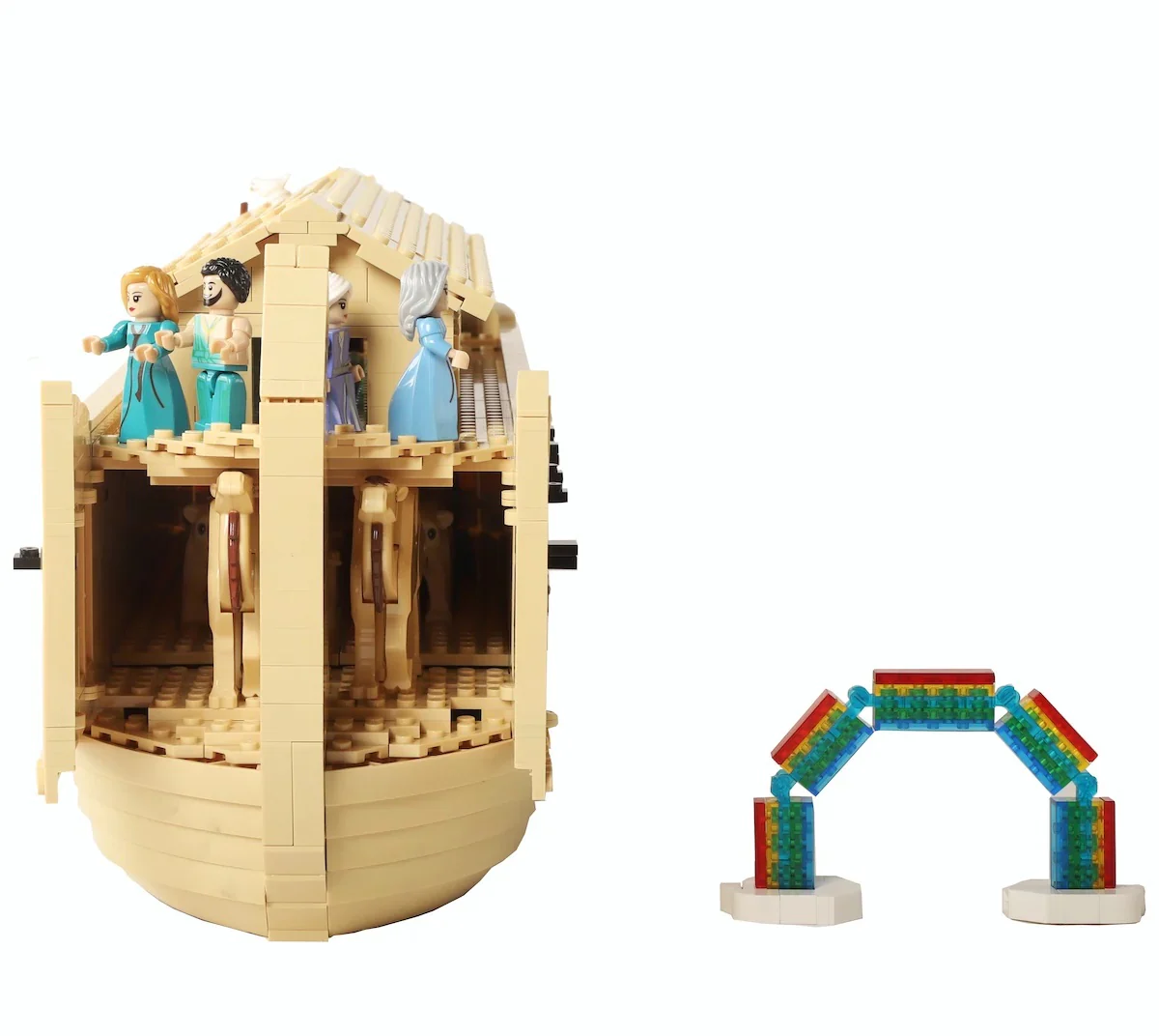 Building Bricks Noah's Ark Play Set for Kids - Image 7